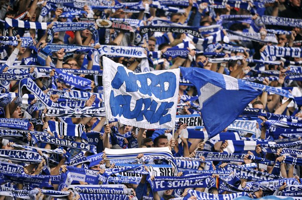 Schalke fans in the north curve