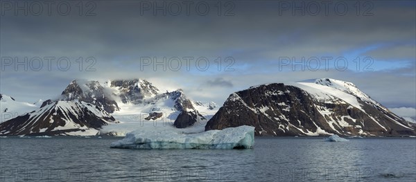 Fjord with ice floes