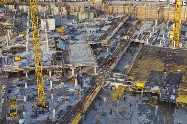 Construction site of MILANEO at Mailaender Platz Square