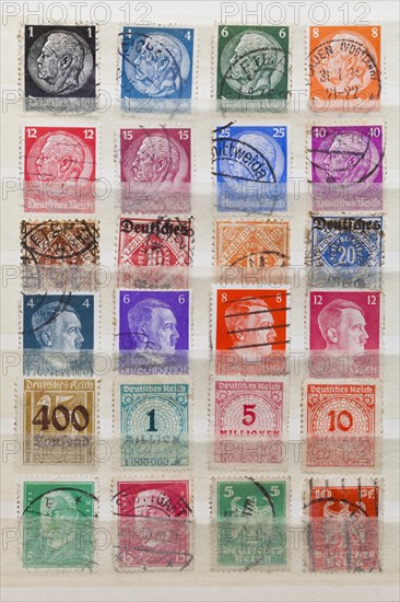 Stamp collection from the 1920s from Germany