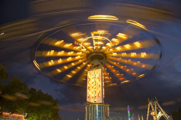 The Trapeze chair swing ride at the Columbia County Fair