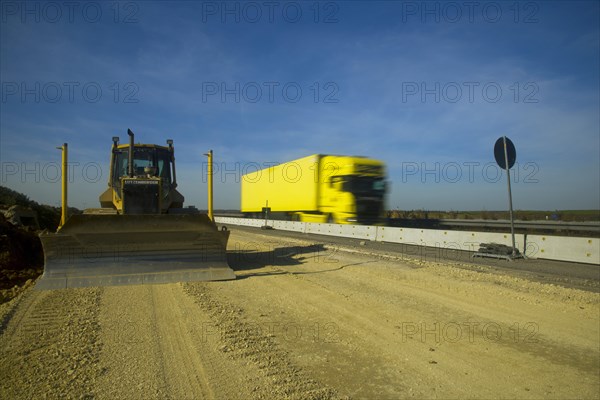 Motorway road works