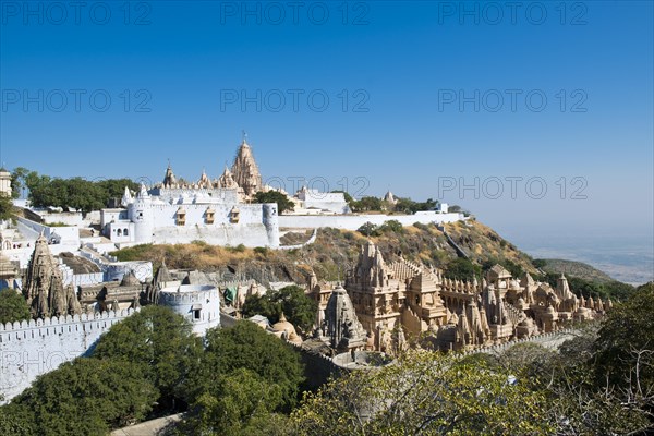 Temple complex on the holy mountain of Shatrunjaya