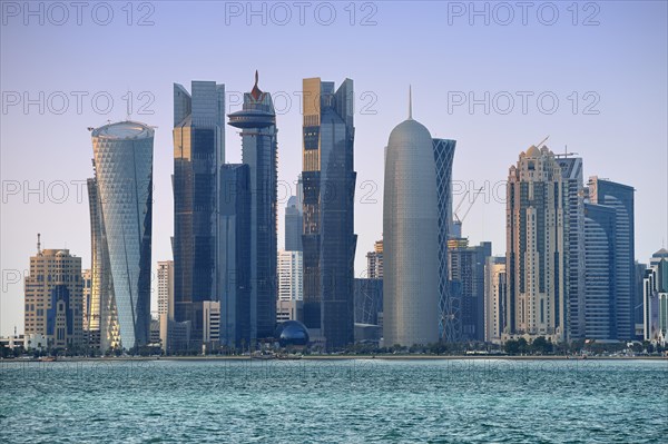 Skyline of Doha with Al Bidda Tower