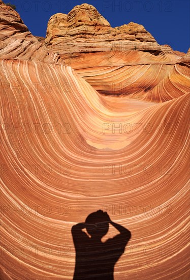 Shadow of a photographer at "The Wave"