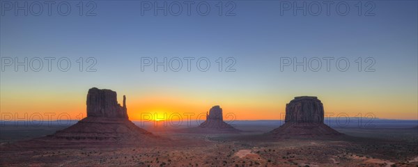 Sunrise over the mesas West Mitten Butte