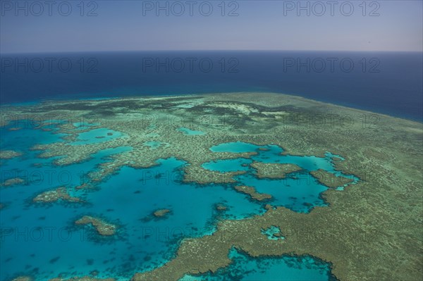 Aerial view of the Great Barrier Reef