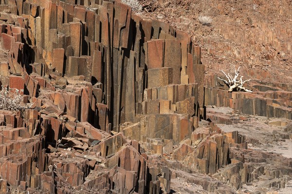 Basalt columns at Twyfelfontein