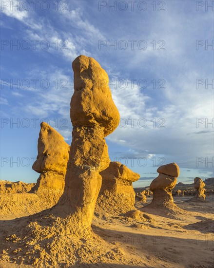 Rock formations in the evening light
