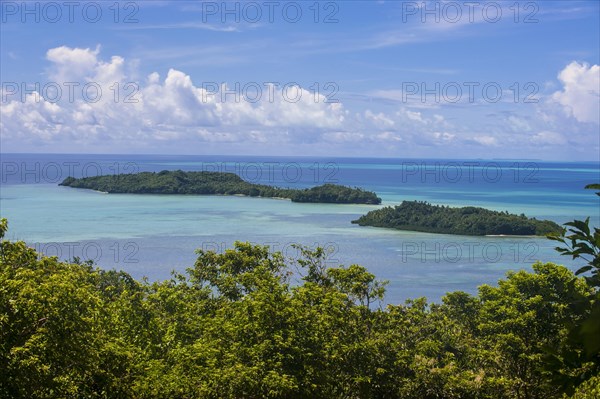 View over Babeldaob island and some islets