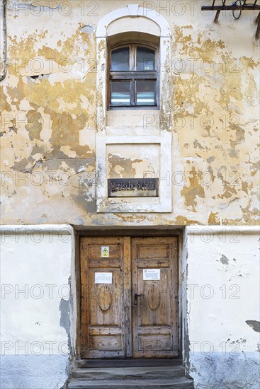 Former school building in the fortified church St. Margarethen