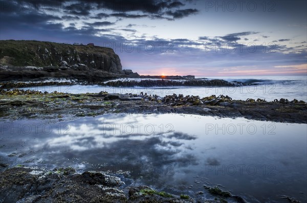 Evening mood at the sea