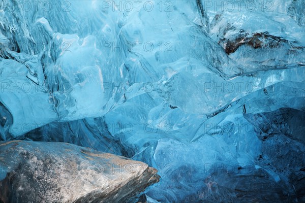 Ice cave in the Vatnajokull glacier