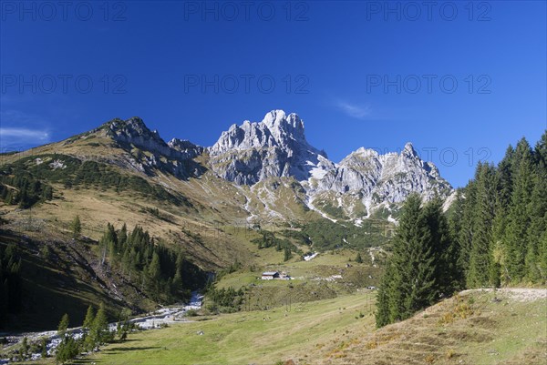 Aualm alp with Mt Bischofsmutze