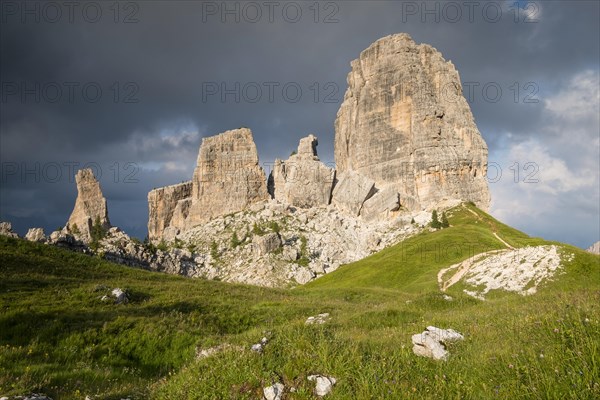 Cinque Torri in the evening light