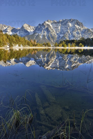 Lake Luttensee and Westliche Karwendelspitze