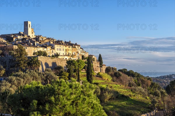 The medieval hill town of Saint-Paul or Saint-Paul-de-Vence