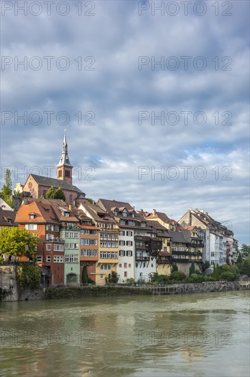 View of the town of Laufenburg with the Rhine