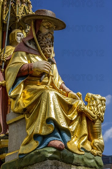 Gothic saint figure of the Church Father St. Jerome