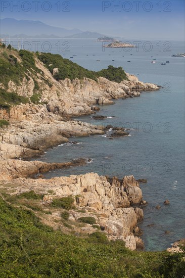 Rocky cliffs on the Chinese sea