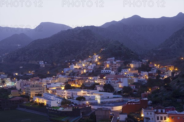 View of the village of Vallehermoso