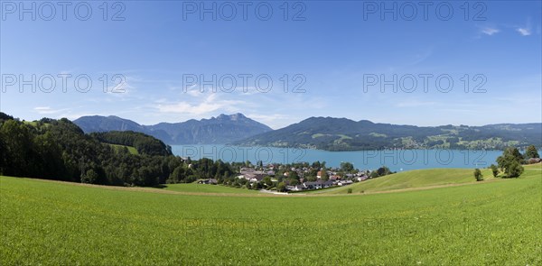 Attersee lake with Mt Schafberg