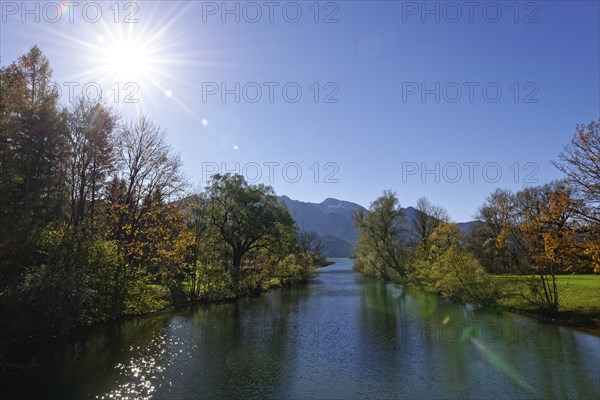 Loisach river flows out of Lake Kochel or Kochelsee Lake