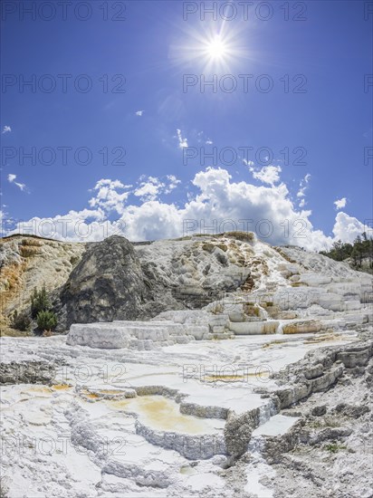 Palette Spring sinter terrace of the Lower Terrace