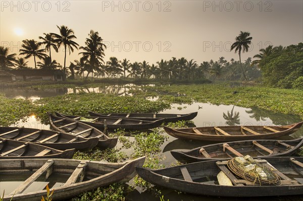 Wooden barges