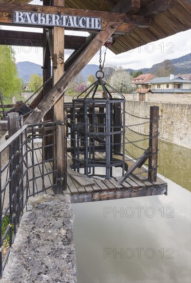 Backertauche pillory at the town moat