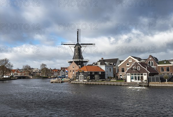 De Adriaan windmill on the river Spaarne