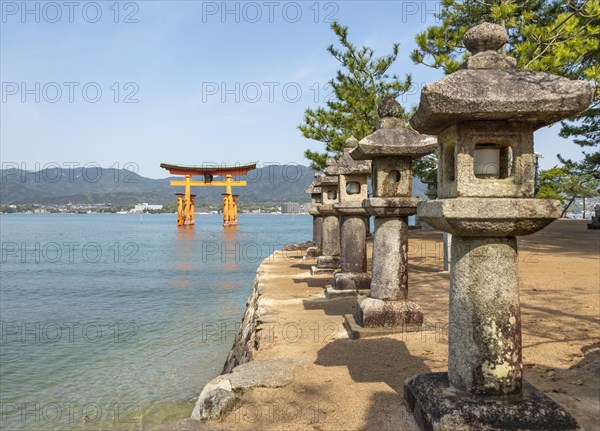 Itsukushima Floating Torii Gate in Water