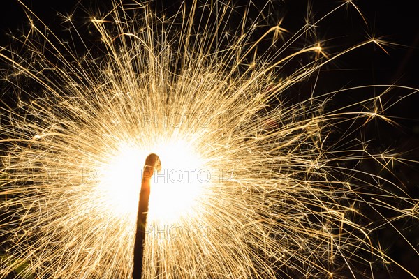 Burning sparkler