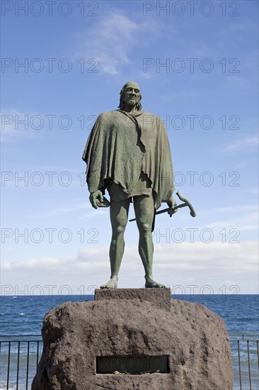 Statue of Guanche king Mencey Bencomo