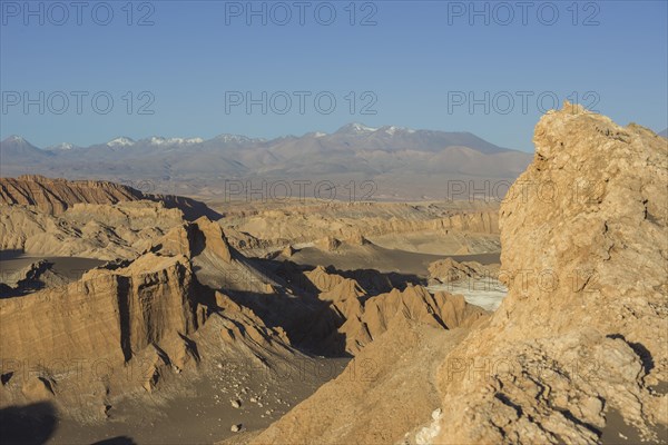 Valle de la Luna or Valley of the Moon in the evening light