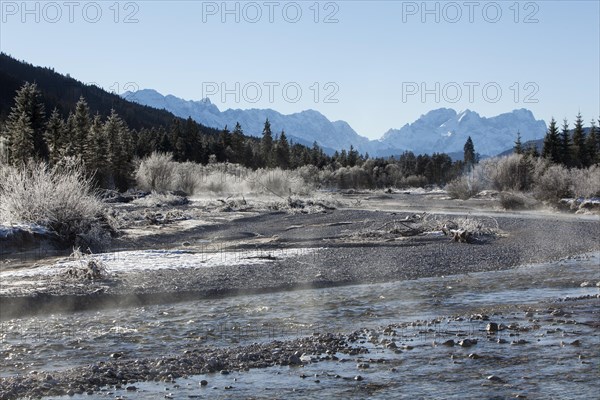 Isar in winter