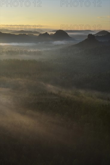 View from Kleiner Winterberg mountain at dawn