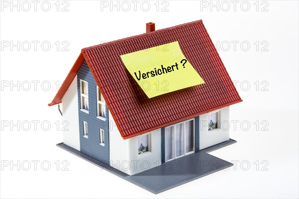 Symbol for real estate insurance in German