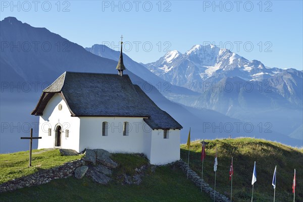 Old mountain church in the village of Bettmeralp