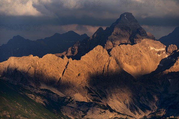 Dark clouds above the Allgau Alps