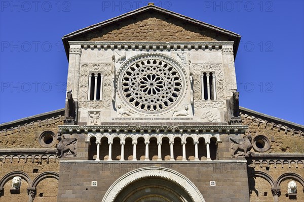 Marble rosette of the Romanesque basilica of San Pietro