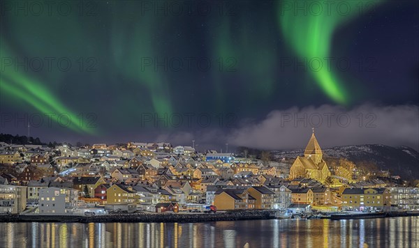 Night photo from the Hurtigruten ship