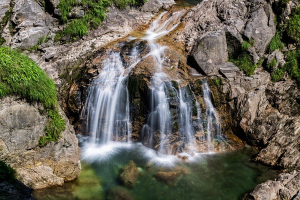 Waterfall in the Groppenstein Gorge