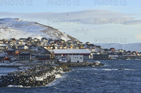 Jetty from rocks at the harbor entrance