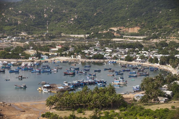 Fishing boats in the Bay of Vinh Hy