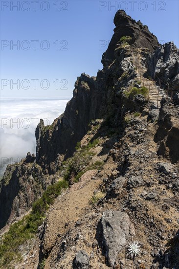 Trail from the Pousada do Arieiro to Pico Ruivo