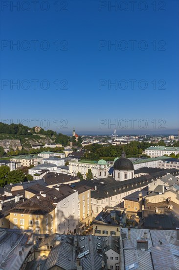 View from the Kapuzinerberg on the Neustadt with Church of the Holy Trinity