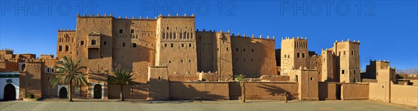 Exterior of the mud brick Taourirt Kasbah built by Pasha Glaoui