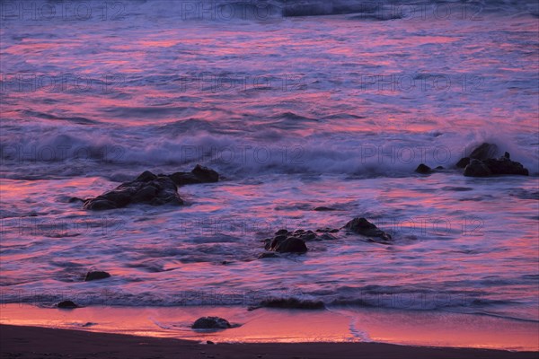 Evening atmosphere by the sea