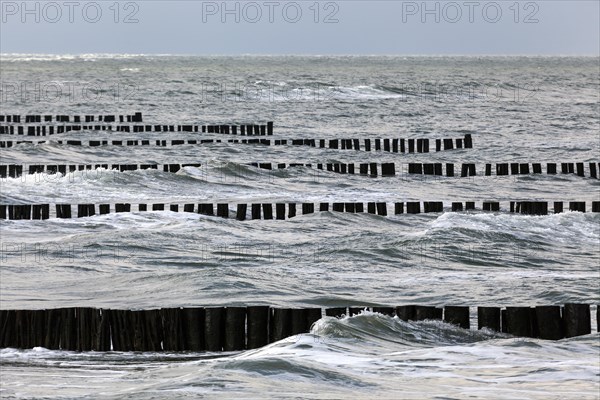 Breakwater in the Baltic Sea